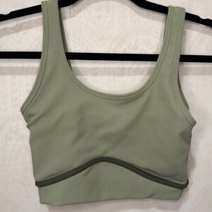WILO The Label XS Ribbed Two Tone Green Sports Bra